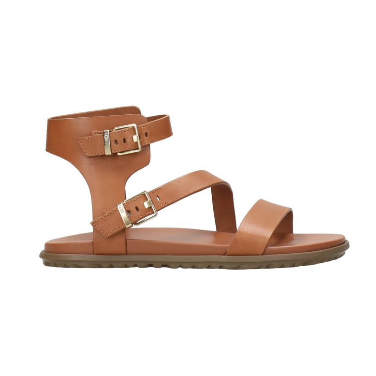 UGG Australia Sandals Leather Brown UGG