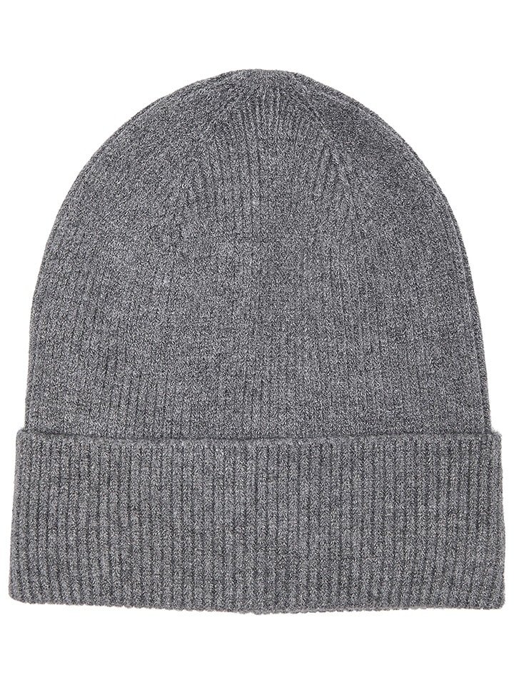 ONLY Czapka beanie "Zenna" w kolorze szarym