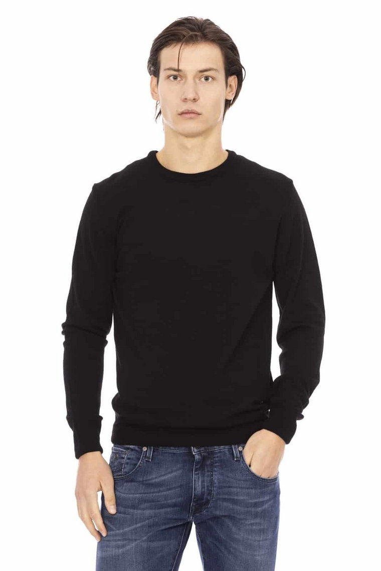 Swetry marki Baldinini Trend model GC2510M_TORINO kolor Czarny. Odzież męska. Sezon: Jesień/Zima