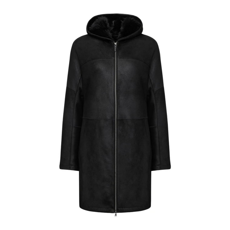 Josephine - Black Shearling Coat Vespucci by VSP