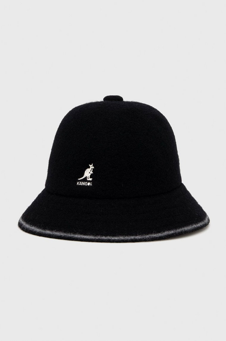 Kangol Kapelusz wełniany kolor czarny K3181ST.BO013-BO013