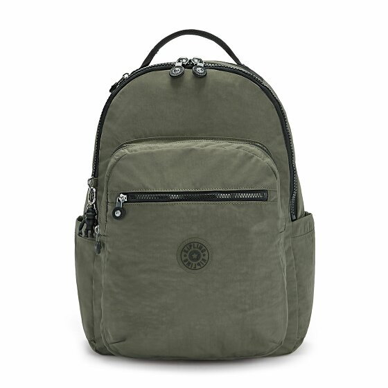 Kipling Basic Seoul Plecak z przegrodą na laptopa 44 cm green moss