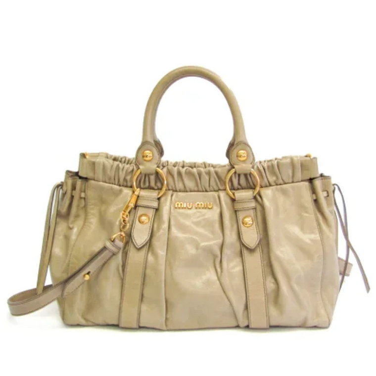 Pre-owned Leather handbags Miu Miu Pre-owned