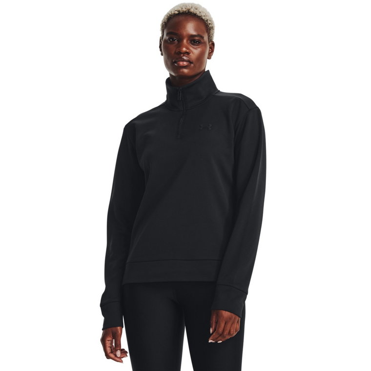 Damska bluza treningowa nierozpinana bez kaptura Under Armour Fleece QZ - czarna