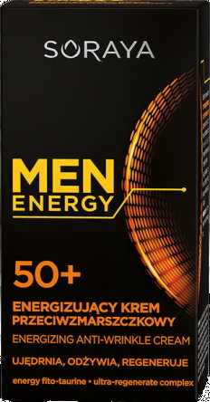 Soraya Men Energy Energizujący krem przeciwzmarszczkowy 50+ 50ml