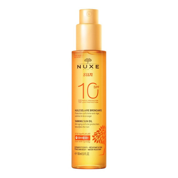 Nuxe Sun SPF10 - brązujący olejek do opalania w sprayu 150ml