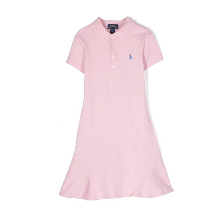 Różowa Sukienka dla Dziewczynek Ralph Lauren