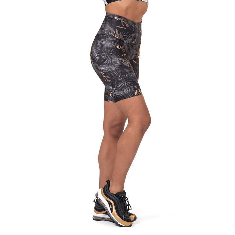 Legginsy fitness krótkie damskie Nebbia Active Biker Black