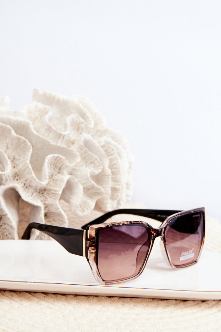 Okulary Przeciwsłoneczne Damskie Z Filtrem UV Brązowe