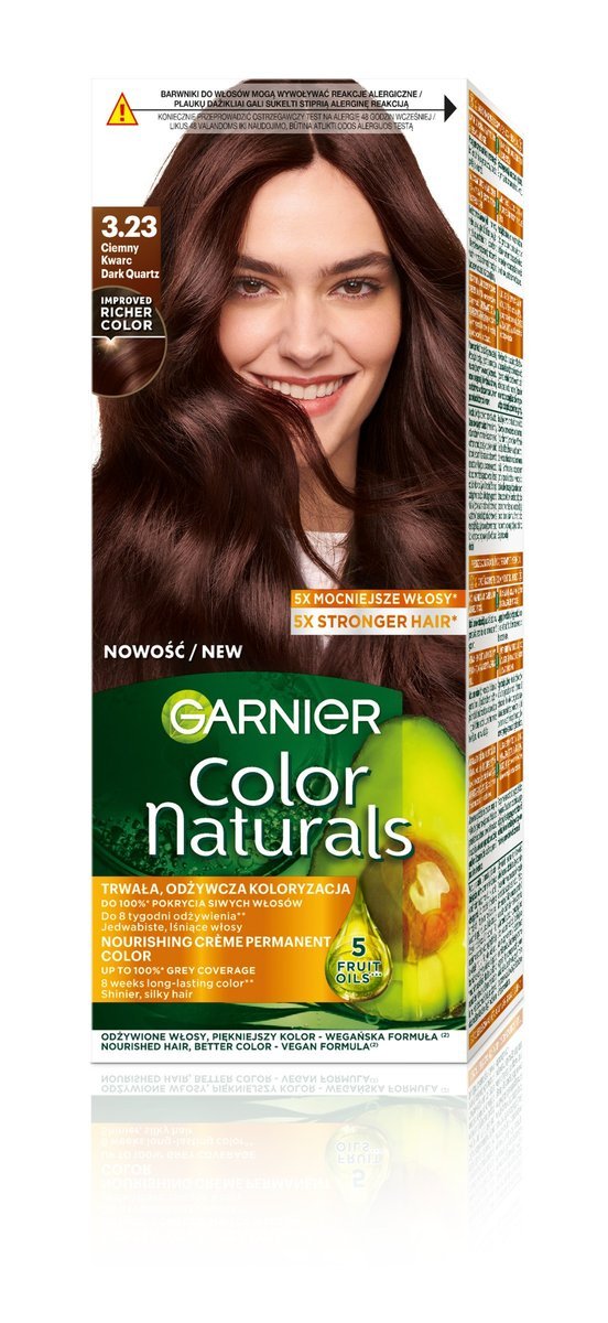 Garnier Color Naturals Creme Farba do Włosów 3.23 Ciemny Kwarc