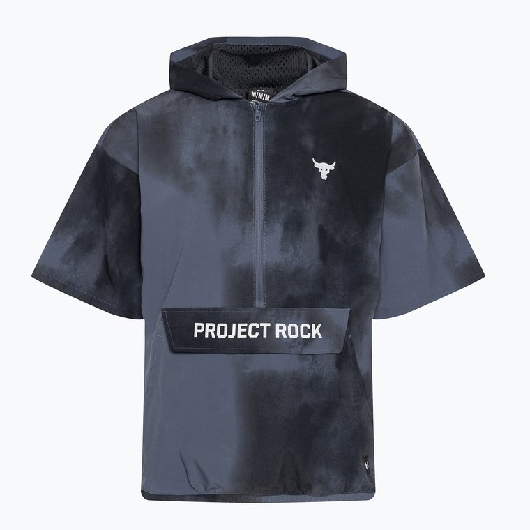 Kurtka treningowa męska Under Armour Project Rock Warm Up Hooded downpour gray/mod gray