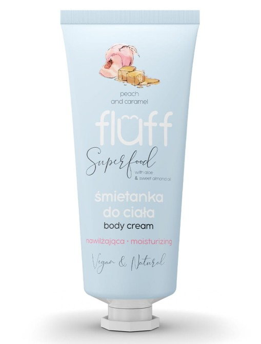 Fluff Body Cream śmietanka do ciała nawilżająca Brzoskwinia i Karmel 150ml