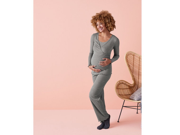 esmara Piżama ciążowa damska (bluzka + spodnie)