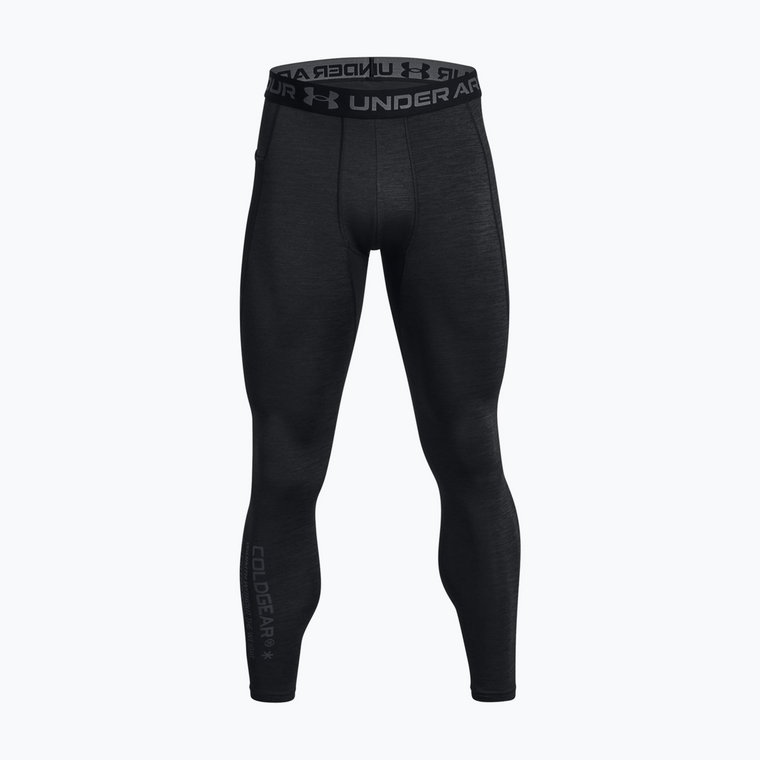 Legginsy treningowe męskie Under Armour ColdGear Twist black/pitch gray