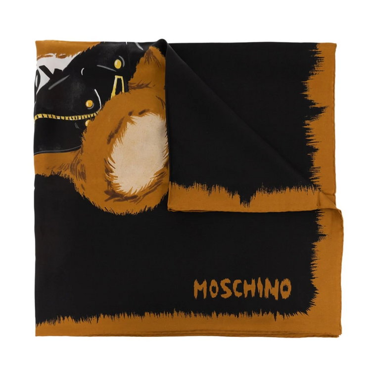 Jedwabisty szalik Moschino