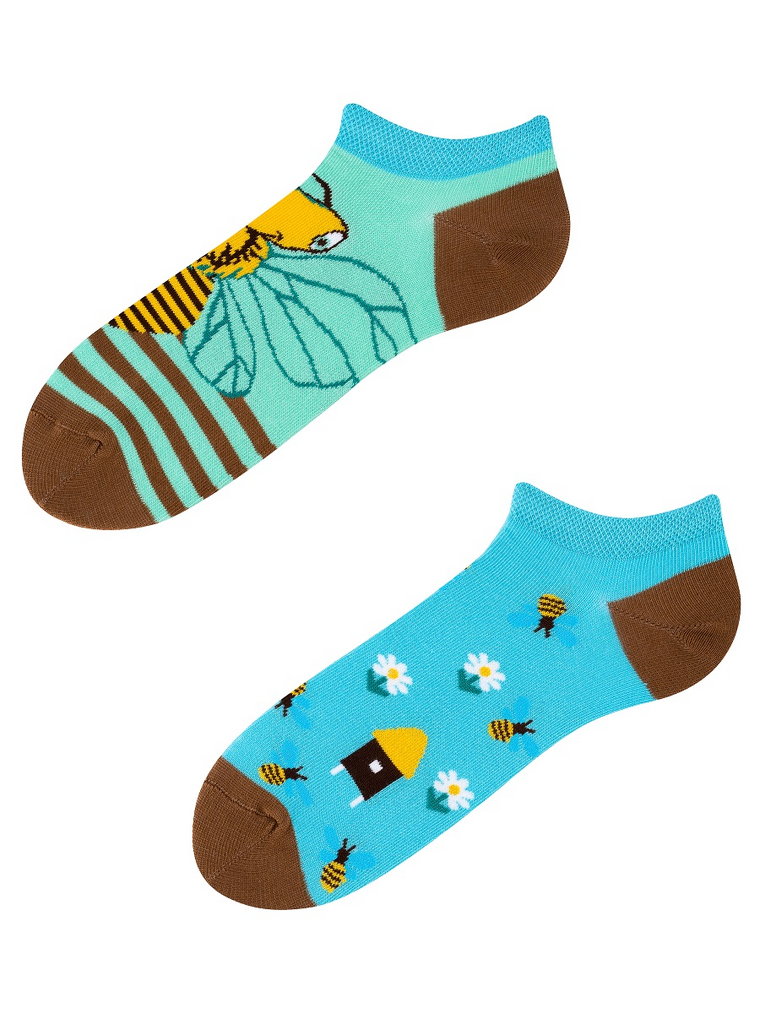 Stopki, Bee Paradise Low, Todo Socks, Pszczoły, Miód, Ul, Kolorowe