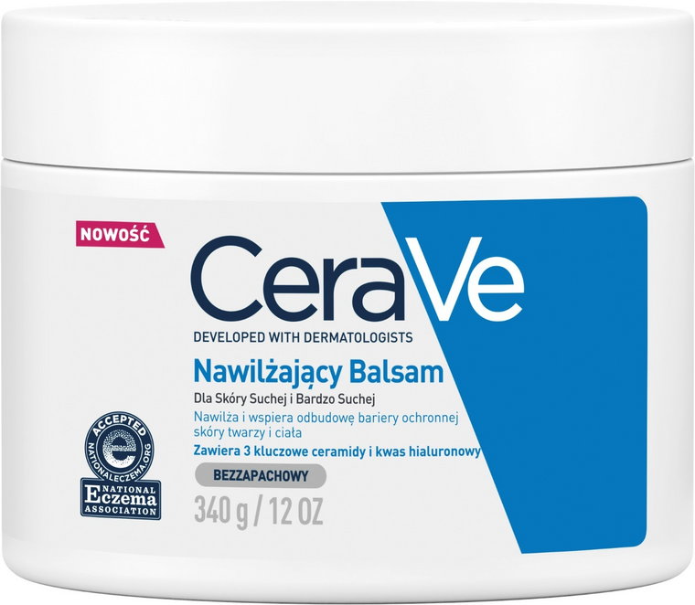 CeraVe Nawilżający balsam do skóry suchej i bardzo suchej, 340 g