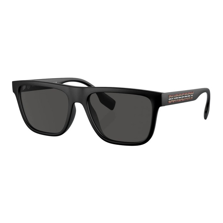 Matowe Czarne Okulary Przeciwsłoneczne Burberry