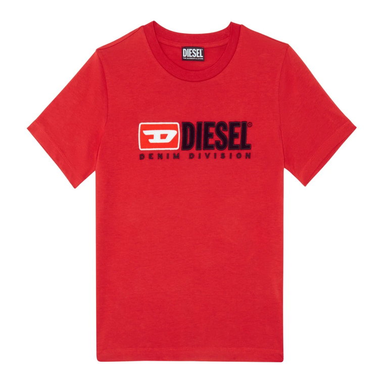 T-shirt z polarowymi naszywkami Diesel