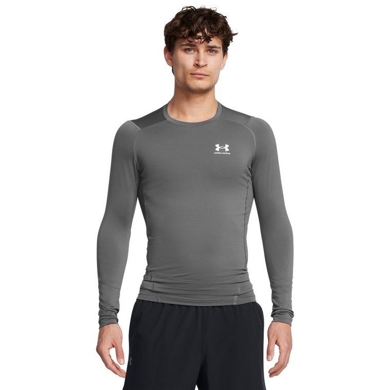 Męski longsleeve treningowy Under Armour UA Hg Armour Comp Ls - szary