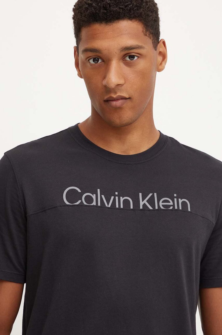 Calvin Klein Performance t-shirt męski kolor czarny z nadrukiem 00GMF4K142