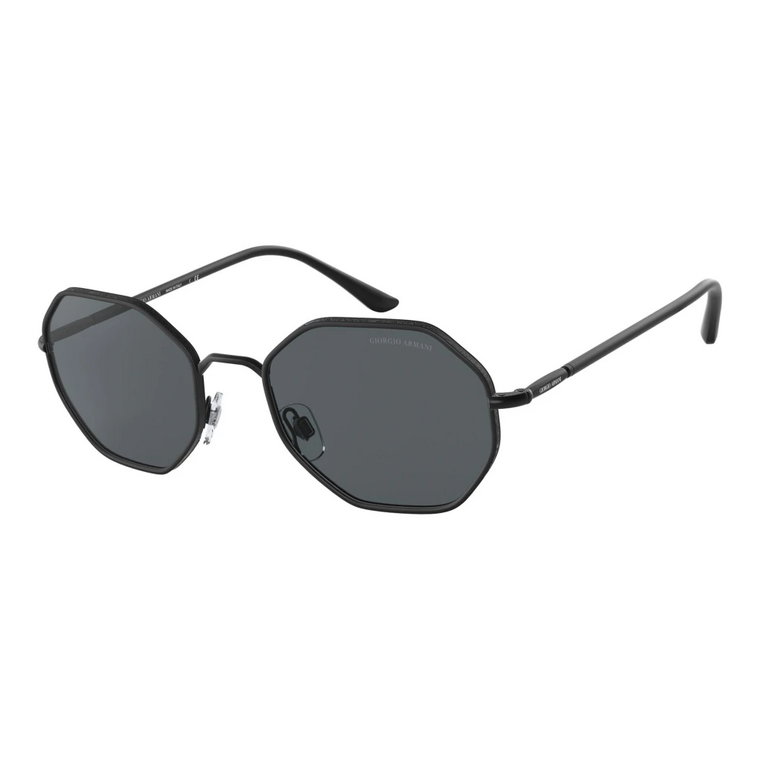 Matowa Czarno-Szara Okulary przeciwsłoneczne AR 6112J Giorgio Armani