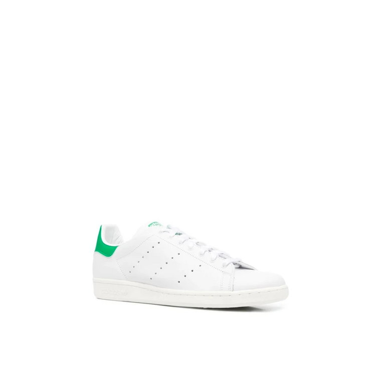 Świeże Białe i Zielone Buty Stan Smith 80s Adidas