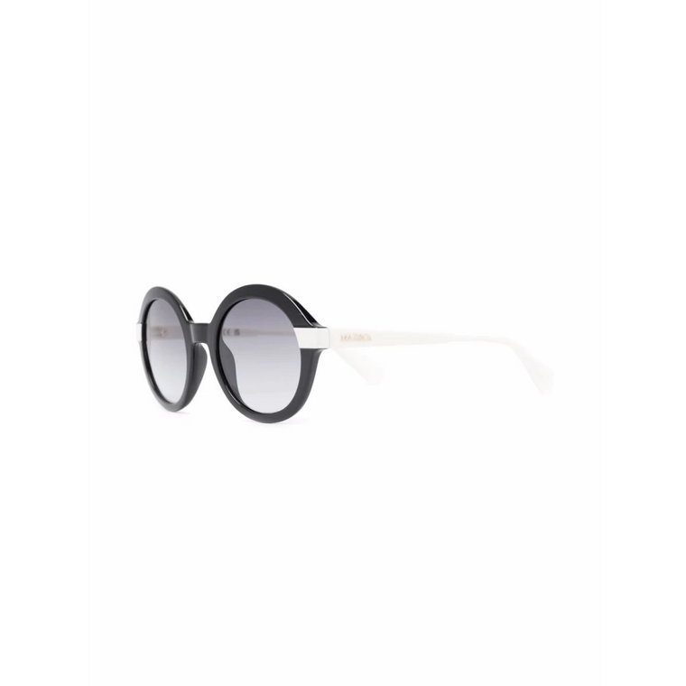 Czarne okulary przeciwsłoneczne z akcesoriami Max & Co