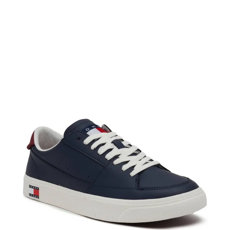 Tommy Jeans Skórzane trampki VULCANIZED