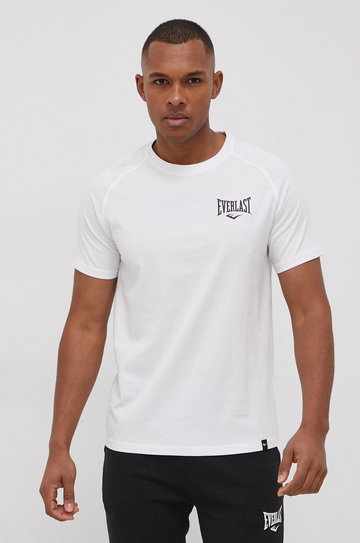 Everlast T-shirt bawełniany kolor biały z nadrukiem