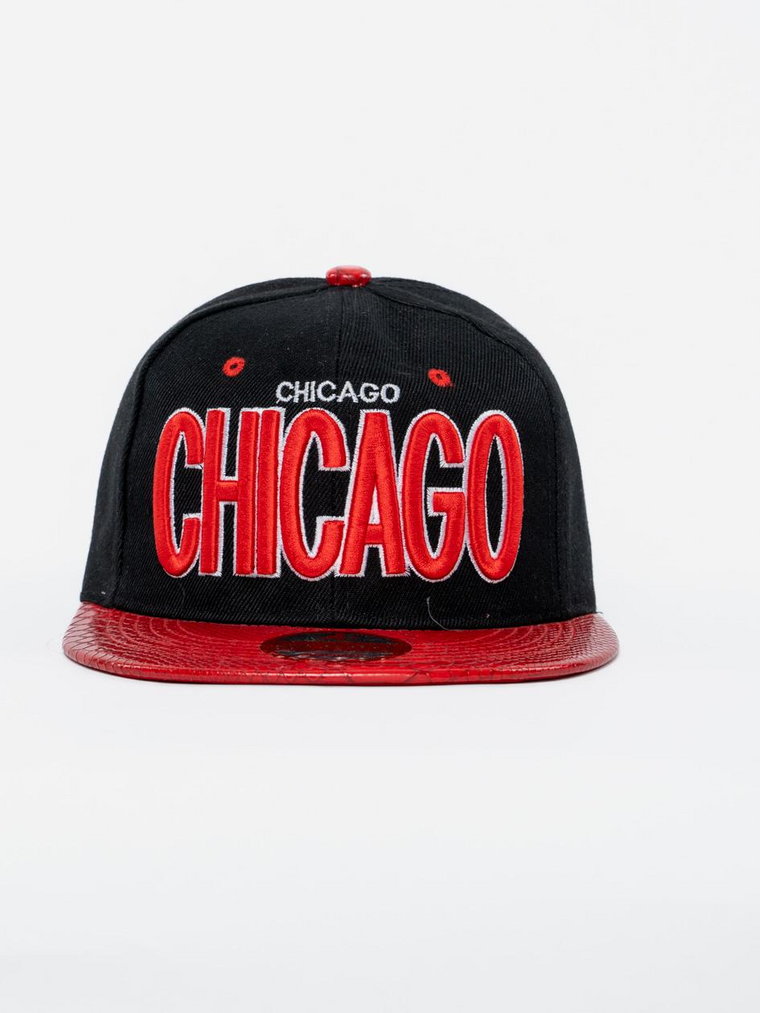 Czapka Z Daszkiem Snapback Czarno-Czerwona Royal Blue Slick Chicago