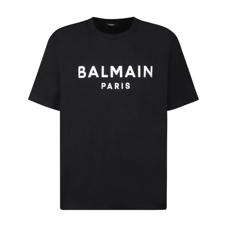 Klasyczna Koszulka z Logo Balmain