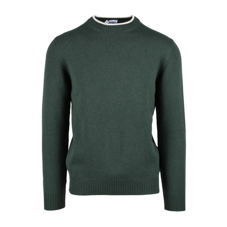 Zielony Sweter dla Mężczyzn Giampaolo Viozzi