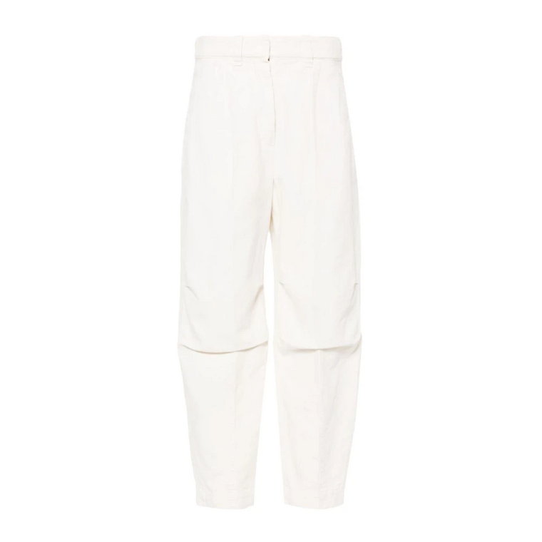 Białe Spodnie dla Mężczyzn Brunello Cucinelli