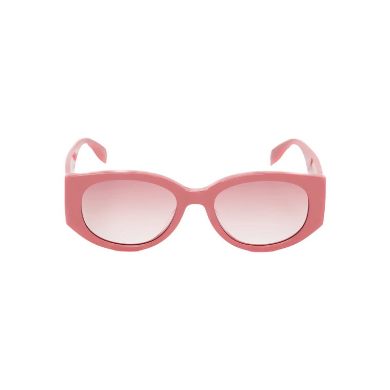 Różowe Swetry z Cyclamen Gradient Lenses Alexander McQueen