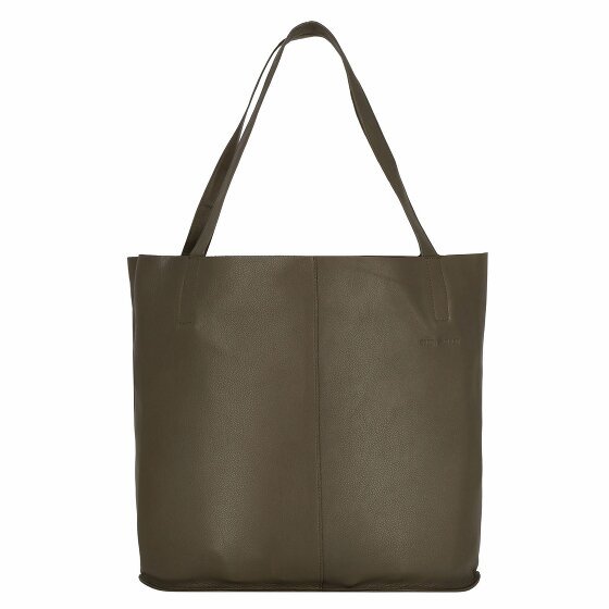 Greenburry Nappa Shopper Bag Skórzany 43 cm olive