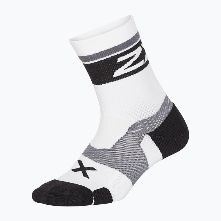 Skarpety do biegania 2XU Vectr Cushion Crew white/black