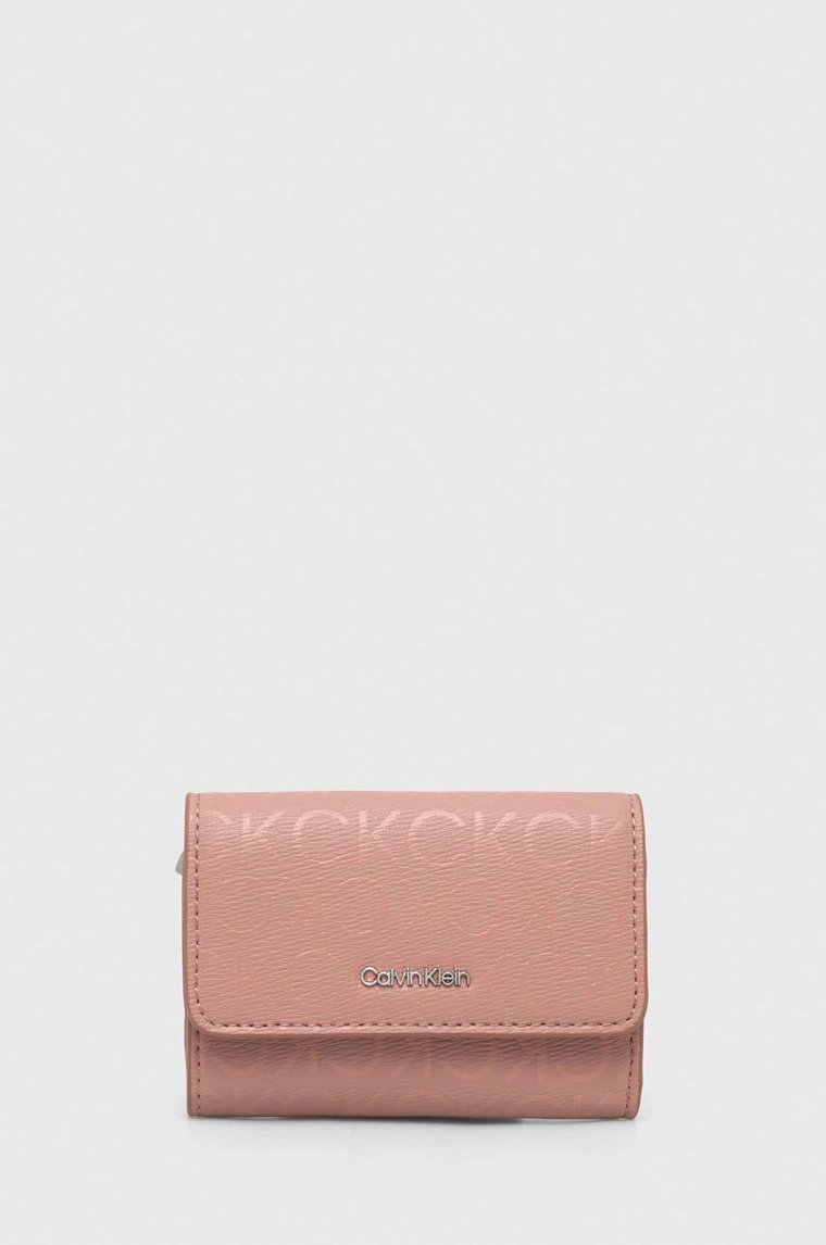 Calvin Klein portfel damski kolor różowy