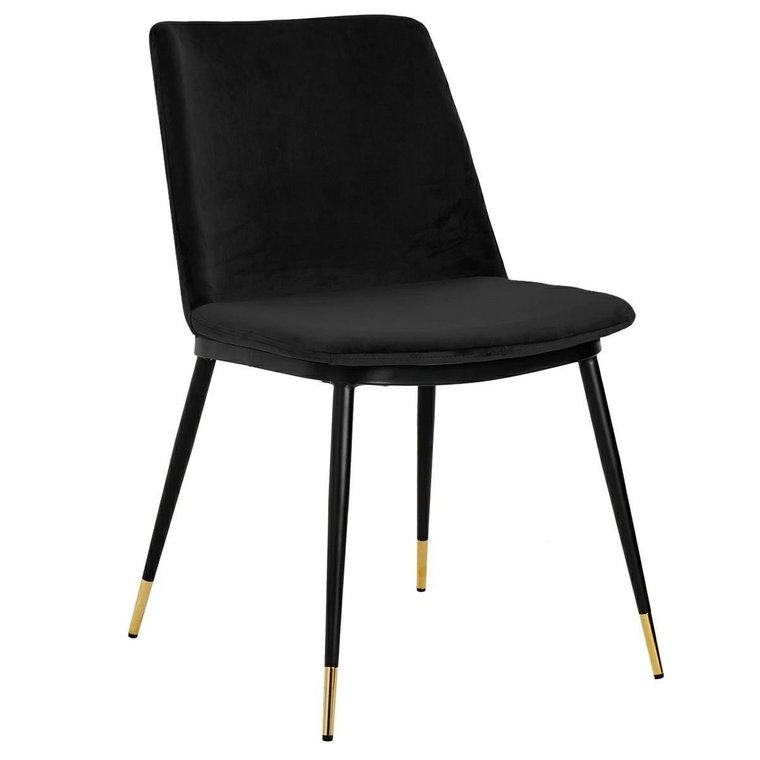 Krzesło MIA HOME Emma, czarne, 81x54x48,5 cm