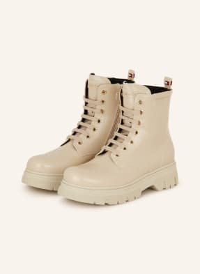 Tommy Hilfiger Botki Sznurowane beige