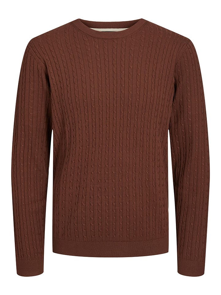 Jack & Jones Sweter w kolorze brązowym