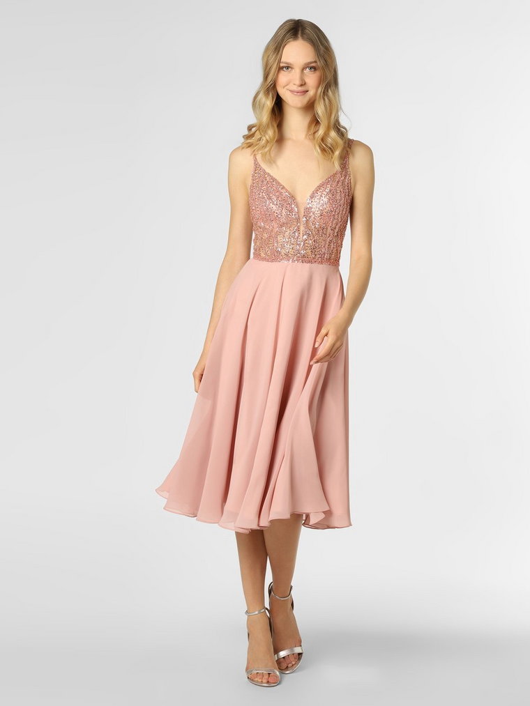 Swing - Damska sukienka wieczorowa, różowy