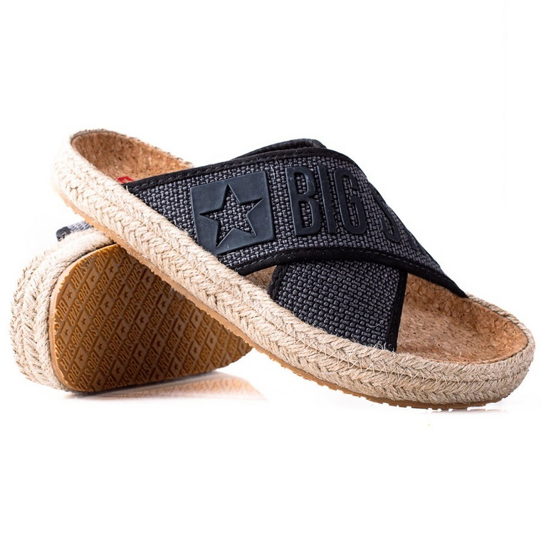 BIG STAR SHOES Klapki espadryle Big Star czarne