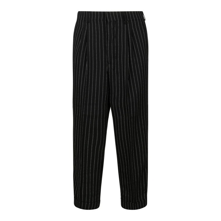 Czarne Spodnie w Kształcie Marchewki Ami Paris