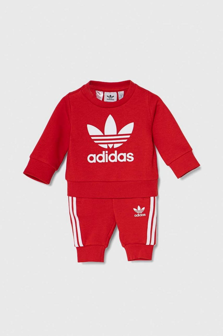 adidas Originals dres niemowlęcy kolor czerwony