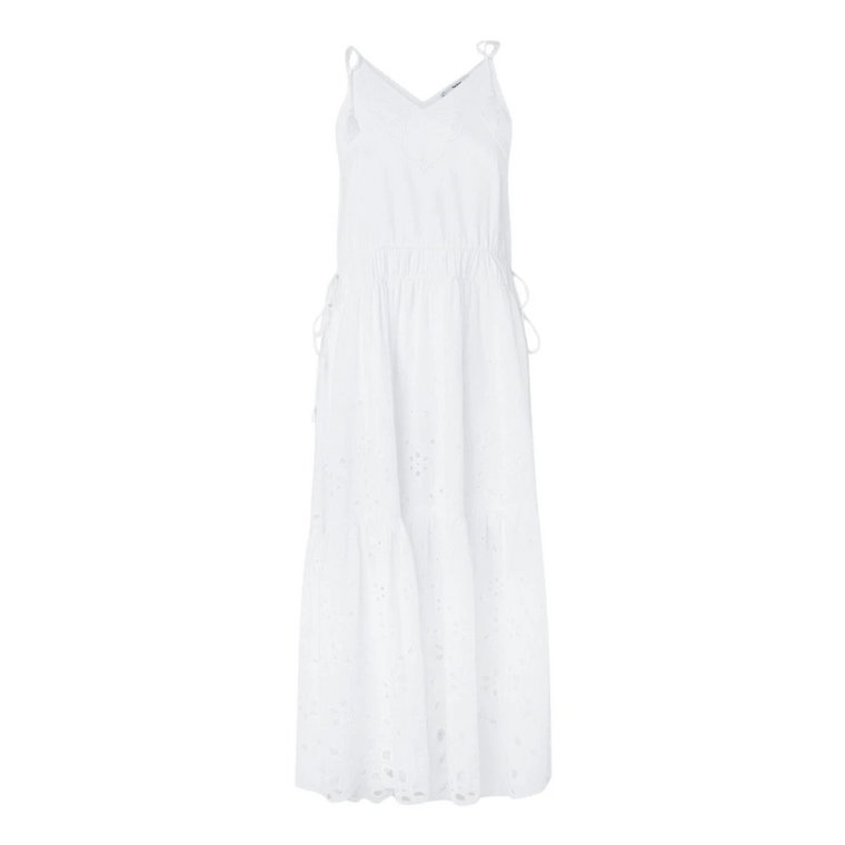 Biała Bawełniana Sukienka Maxi Pepe Jeans