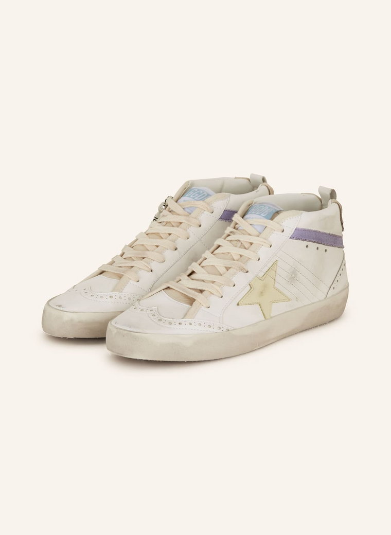 Golden Goose Wysokie Sneakersy Mid Star weiss