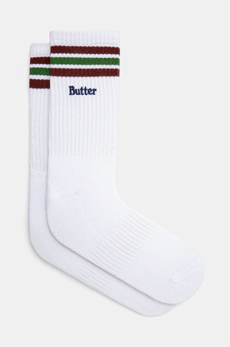 Butter Goods skarpetki Stripe Socks męskie kolor biały BG243912