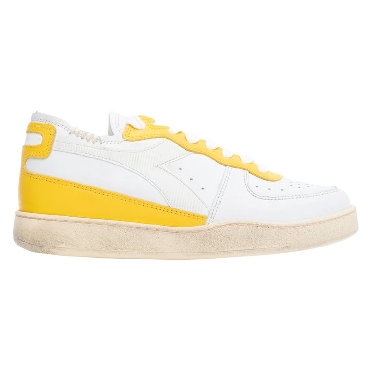 Damskie Sneakersy Mi Basket Row Cut Żółte Diadora