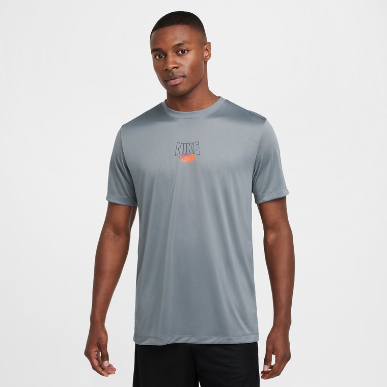 Męski T-shirt do koszykówki Dri-FIT Nike - Szary